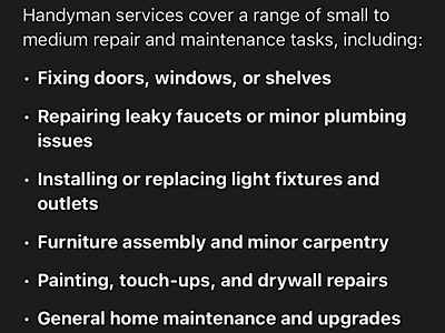 Handyman Services